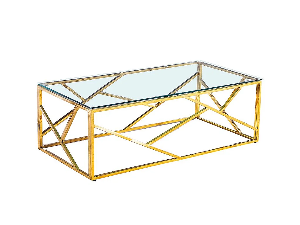 Table Basse GEOMAG Gold 120x60x45 cm