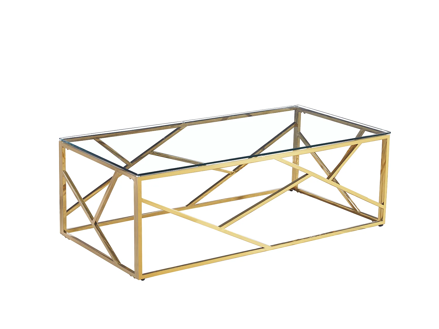 Table Basse GEOMAG Gold 120x60x45 cm