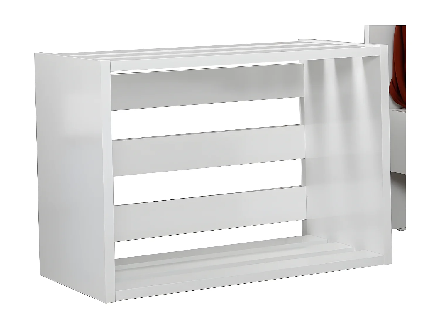 Table de chevet Olgin L60xH43cm Blanc