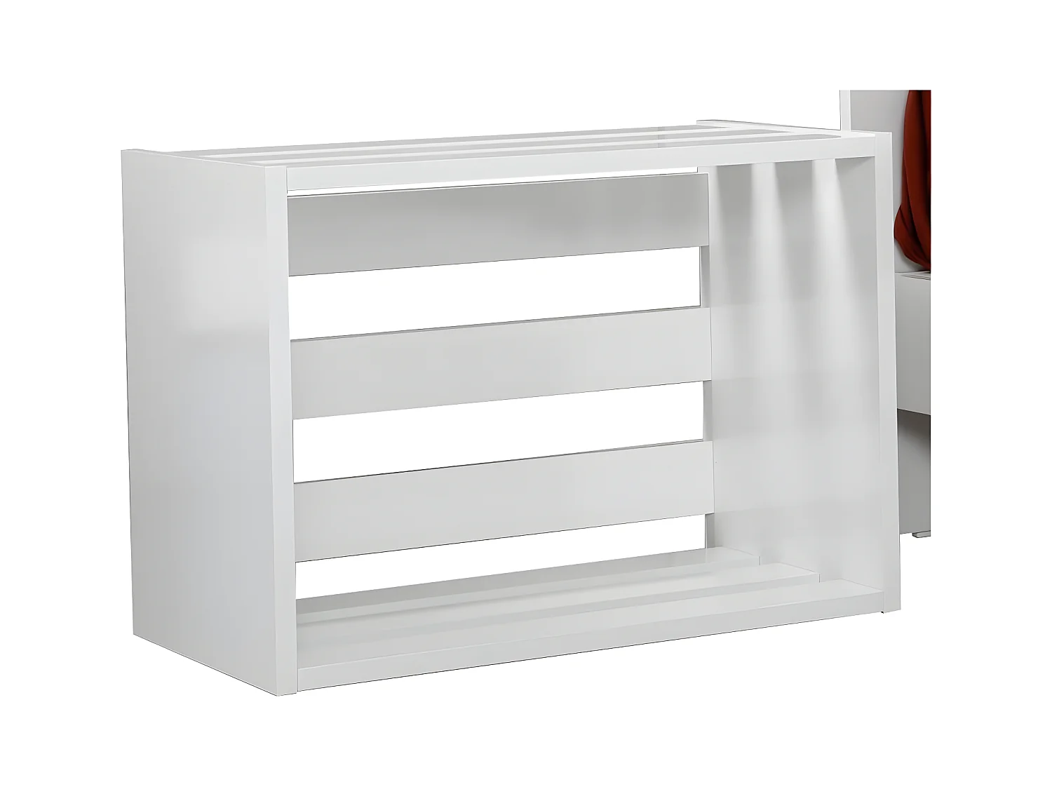Table de chevet Olgin L60xH43cm Blanc
