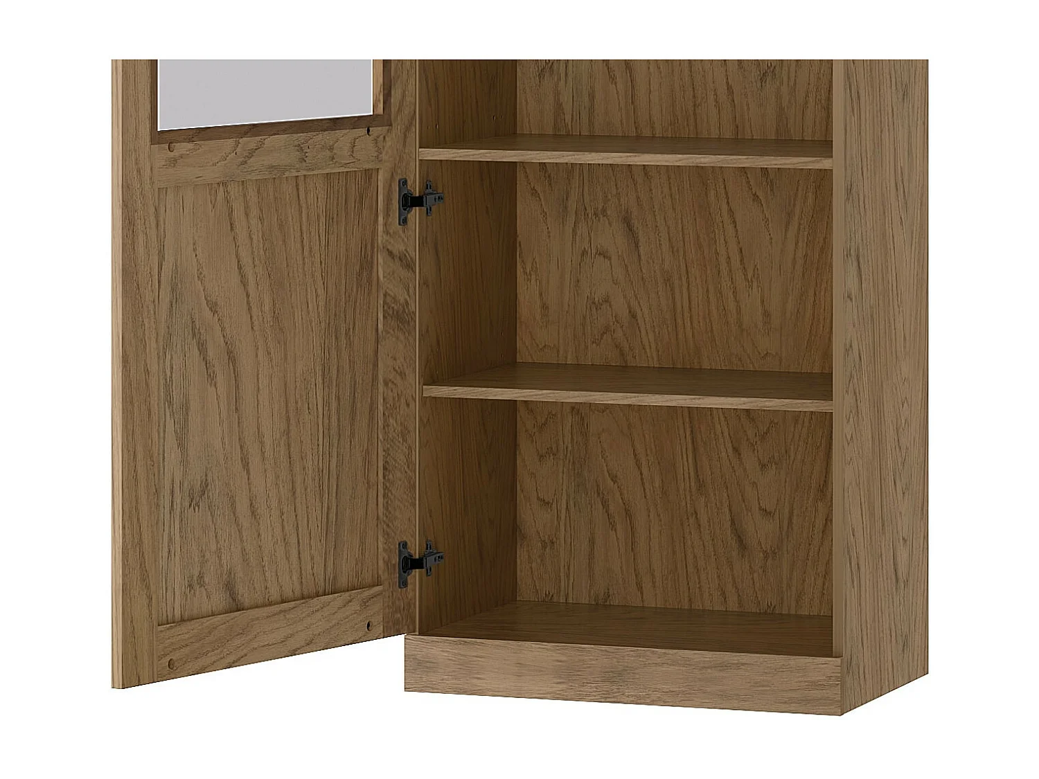 STANDVITRINE Cozy 10 Eiche Rustikal 65 / 42 / 198cm