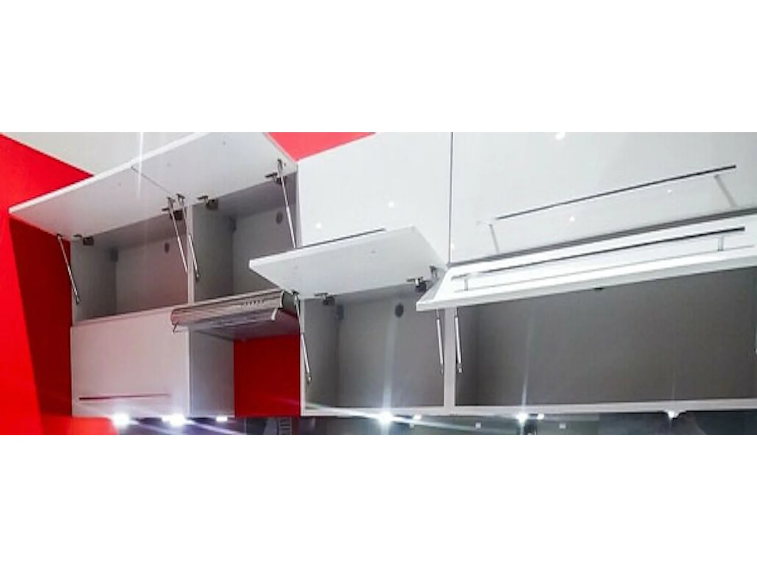 WINKELKÜCHE Platinium grau matt / weiß hochglanz 12-teilig