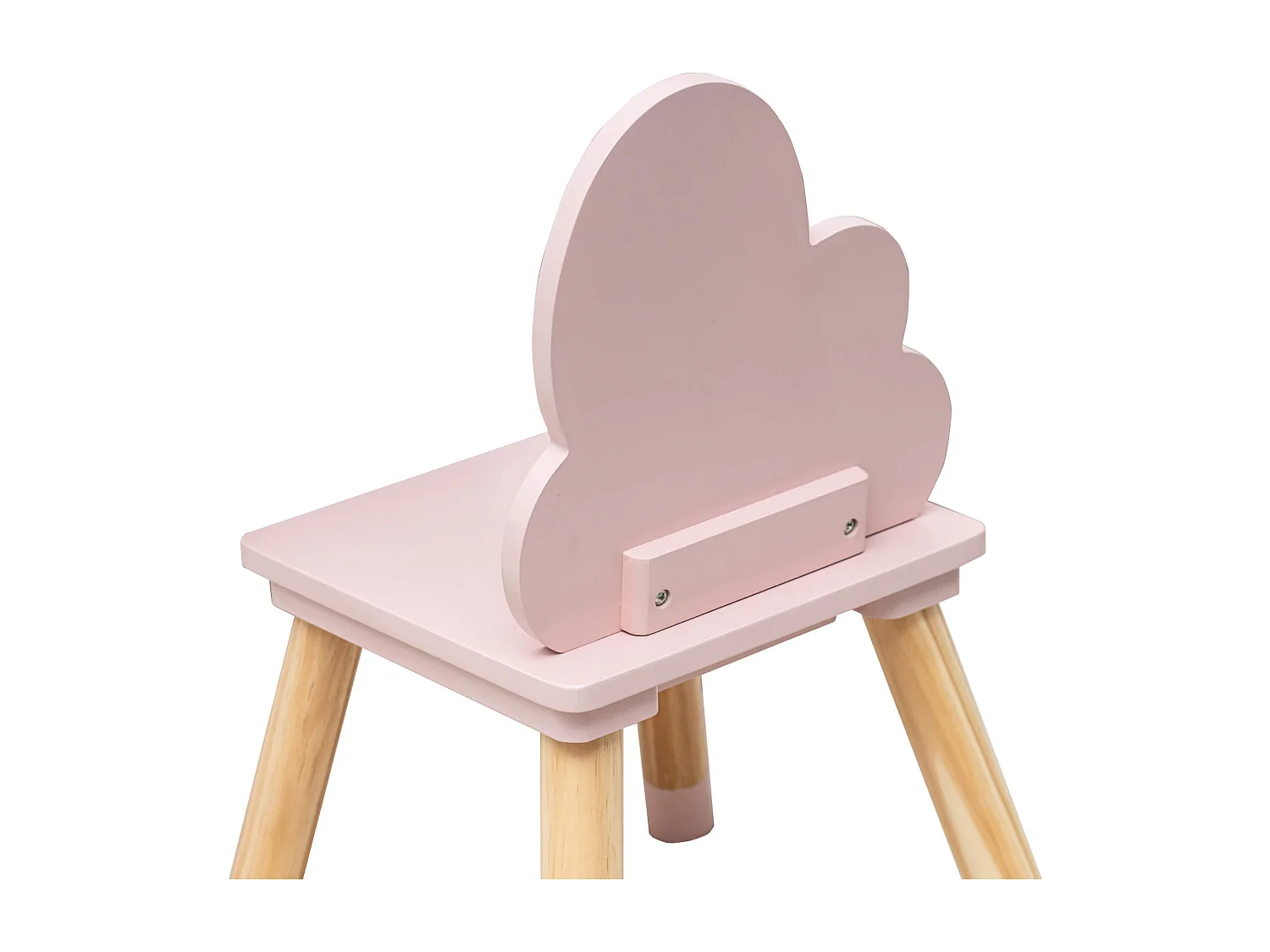 Chaises pour enfants Rebecca Mobili Pirasa 50x25x25 MDF Pin Rose Marron ENSEMBLE 2 pcs