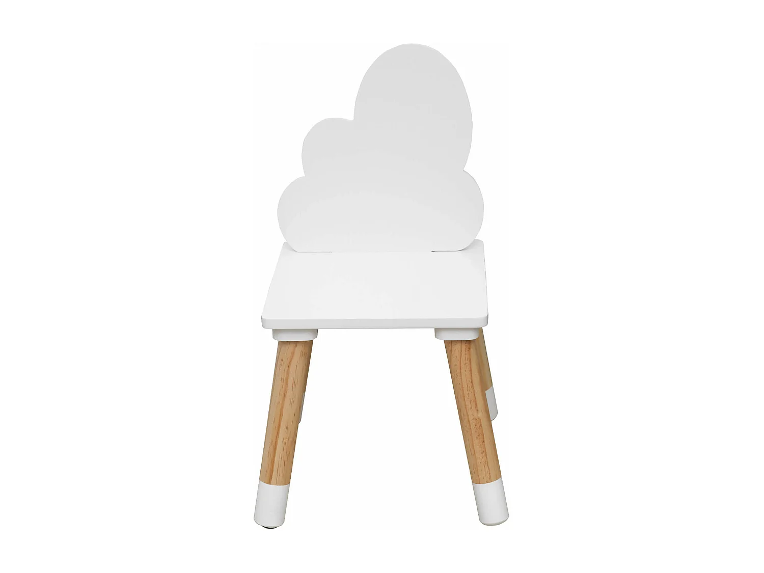 Sedie per Bambini Rebecca Mobili Tamar 50x25x25 MDF Pino Bianco Marrone SET 2 pezzi