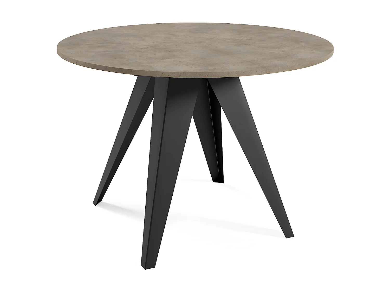 ESSTISCH Gerda dunkel grau / schwarz 90cm / 90cm / 76cm