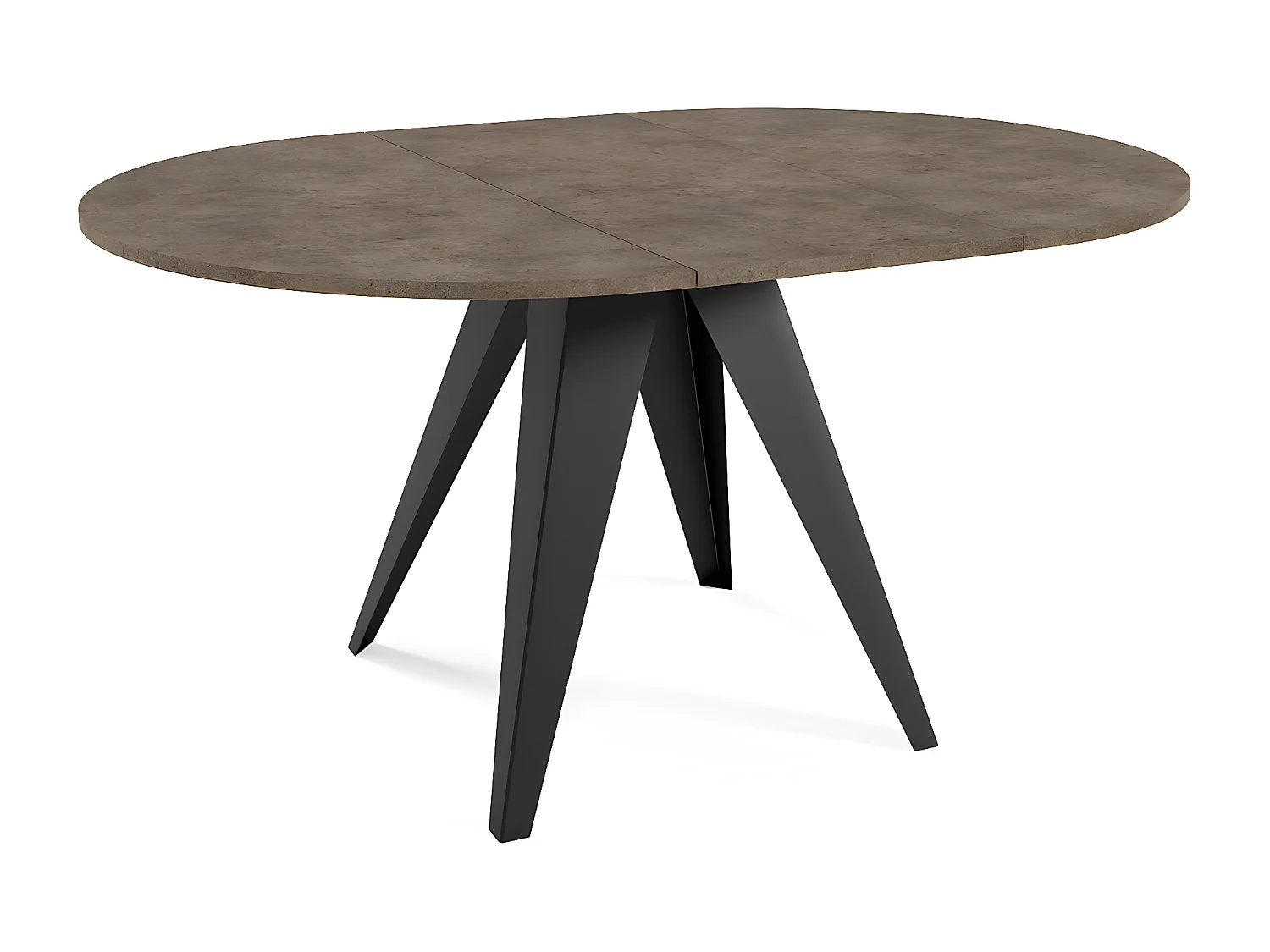 ESSTISCH Gerda dunkel grau / schwarz 90cm / 90cm / 76cm