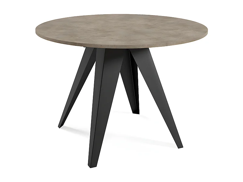 ESSTISCH Gerda dunkel grau / schwarz 90cm / 90cm / 76cm