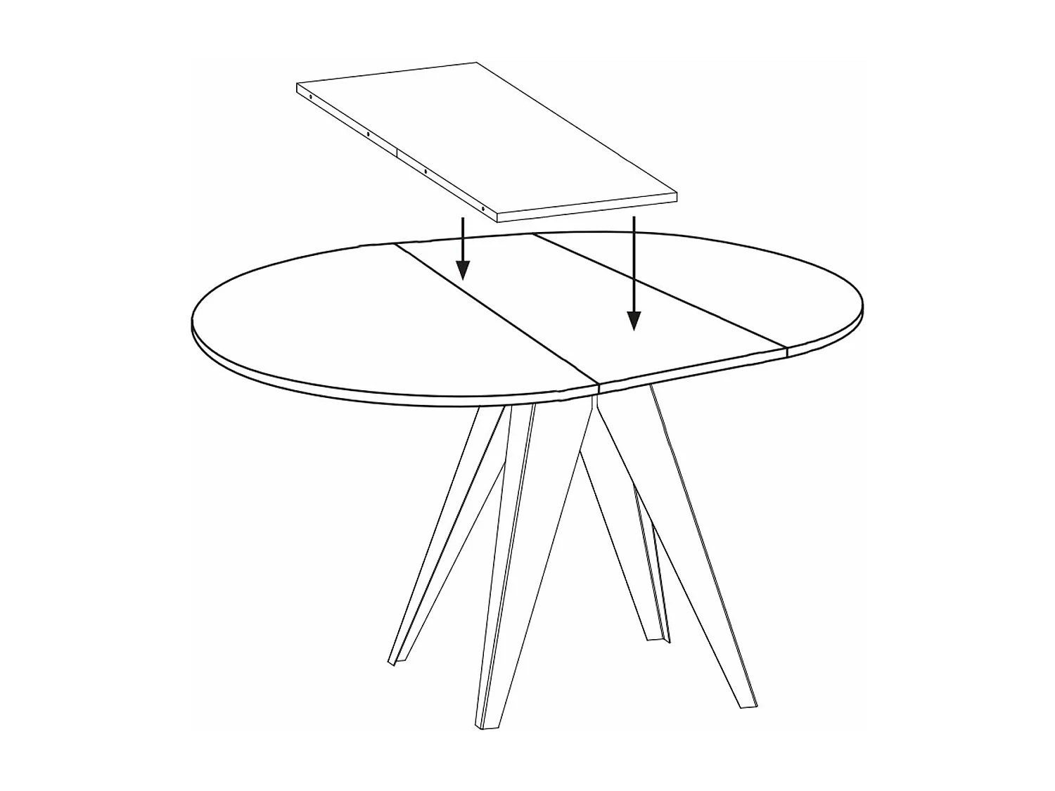 ESSTISCH Gerda Pietra Grigia schwarz / schwarz 90cm / 90cm / 76cm