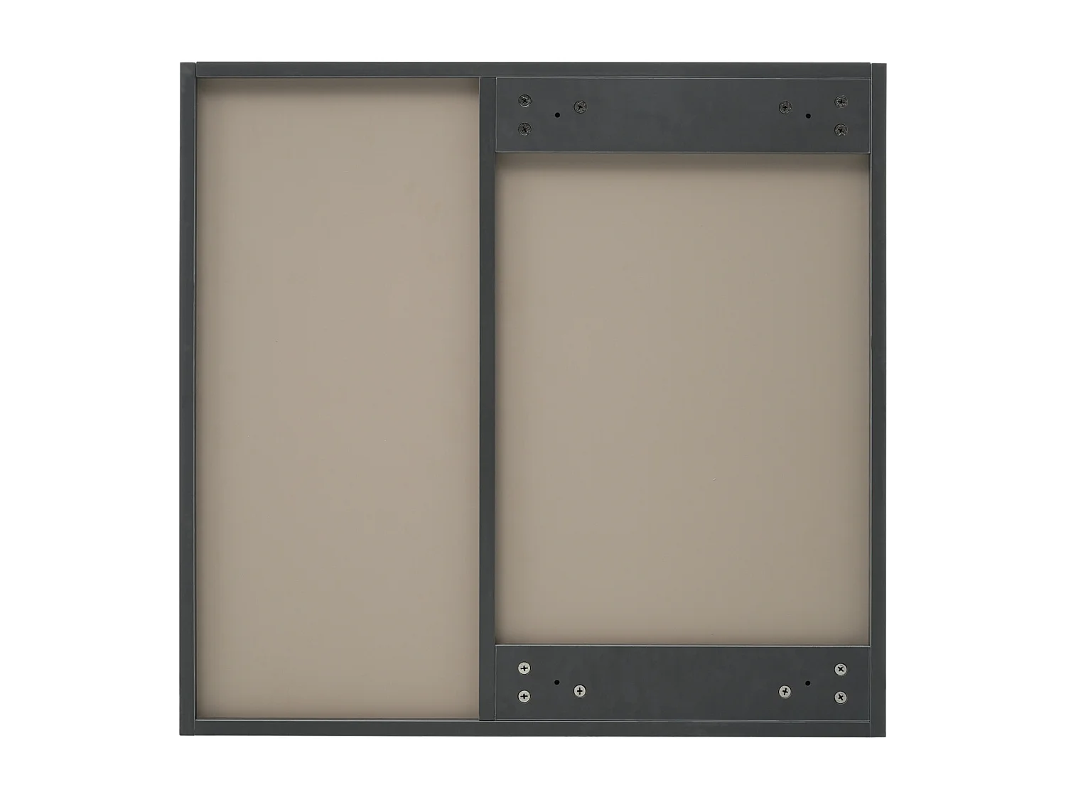 Armoire de toilette - armoire de salle de bain largeur 80 cm - avec étagères - gris