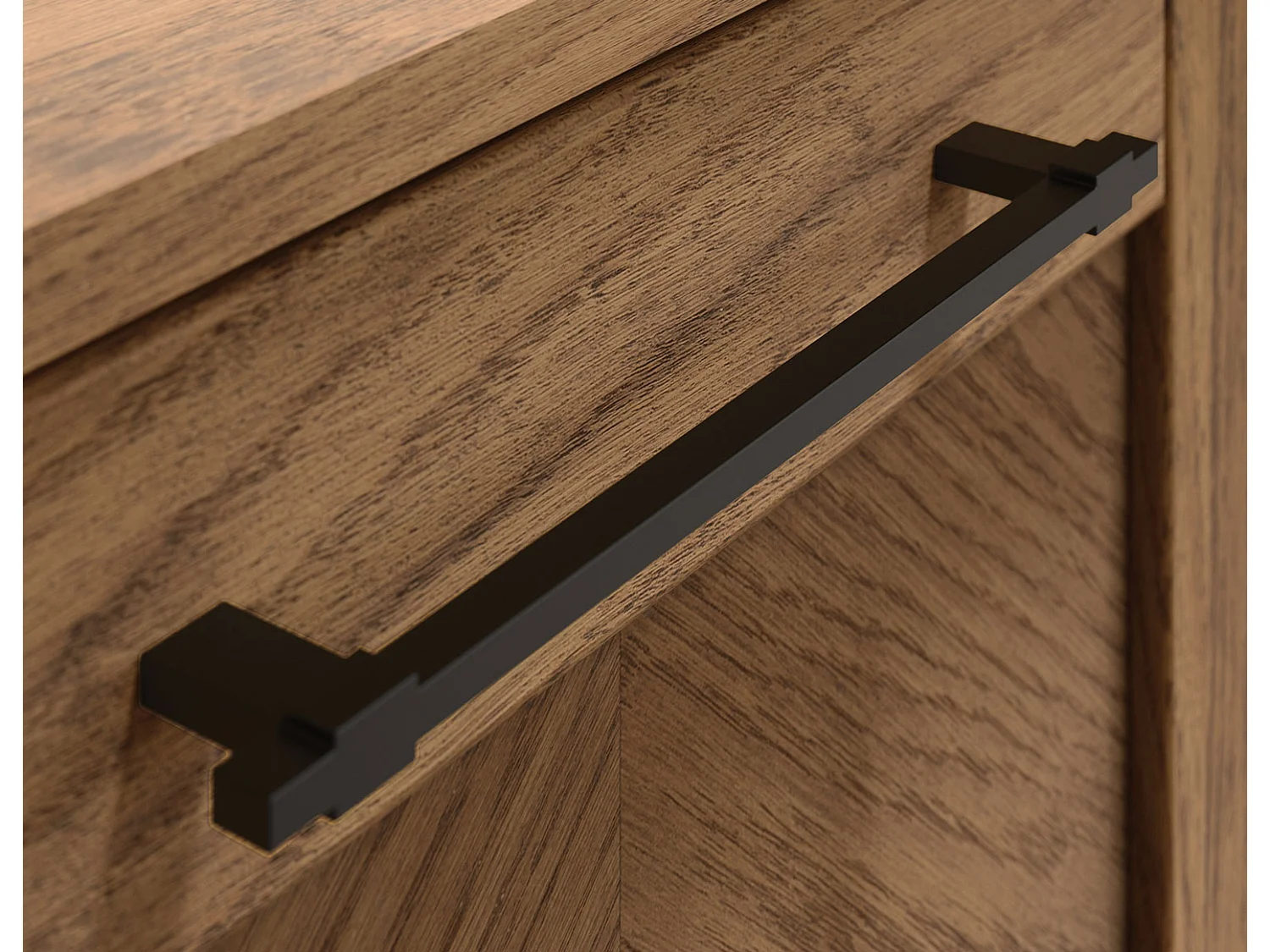 HIGHBOARD Cozy 15 Eiche Rustikal 100 / 50 / 140cm