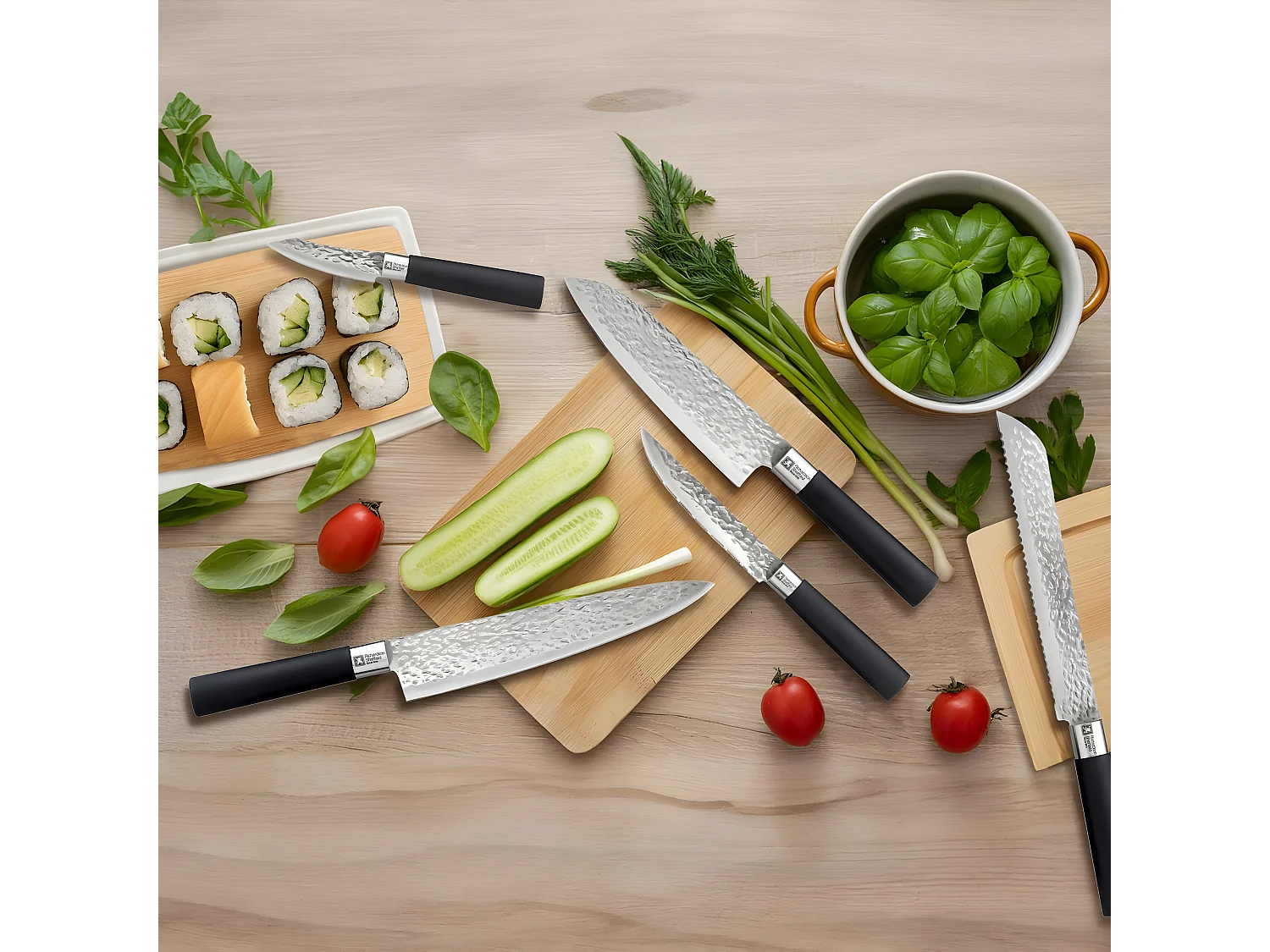 Katana - Couteau utile/steak sur carte