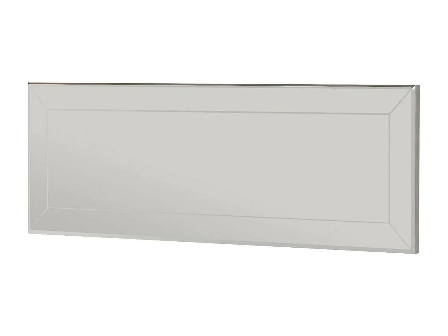 Miroir Pyxis, Verre miroité, Objet d'ameublement mural, Décoration avec miroir, 40x2h120 cm, Blanc