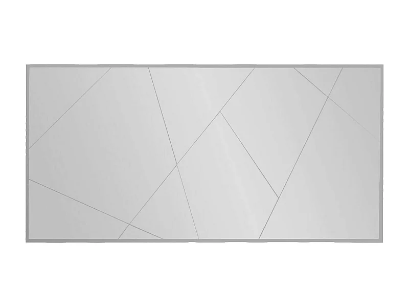 Espejito Dpessott, Espejo, Objeto de decoración de pared, Decoración de espejo, 170x2h60 cm, Blanco