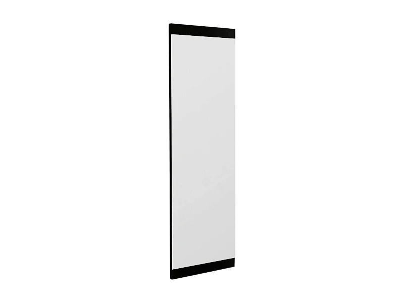 Miroir Acamar, Verre miroité, Objet d'ameublement mural, Décoration avec miroir, 40x2h120 cm, Noir