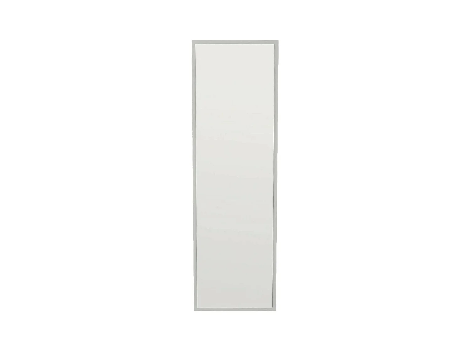 Miroir Alp, Verre miroité, Objet d'ameublement mural, Décoration avec miroir, 50x2h160 cm, Blanc