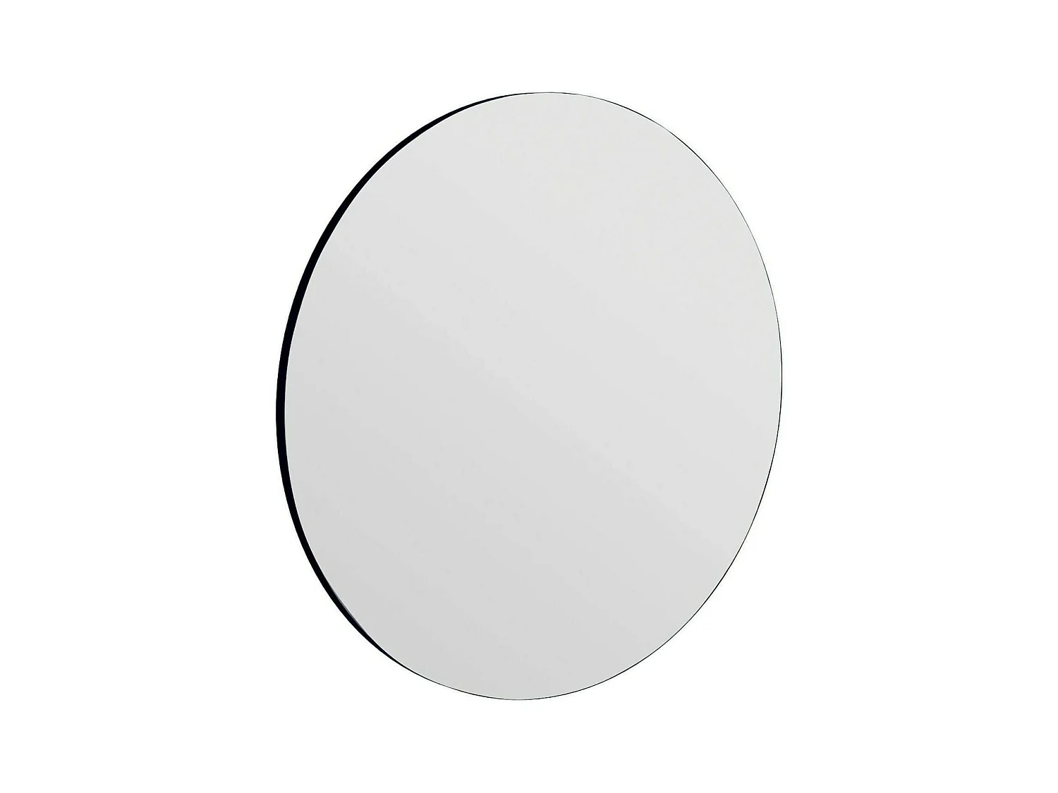 Miroir Phaeton, Verre miroité, Objet d'ameublement mural, Décoration avec miroir, 70x2h70 cm, Noir