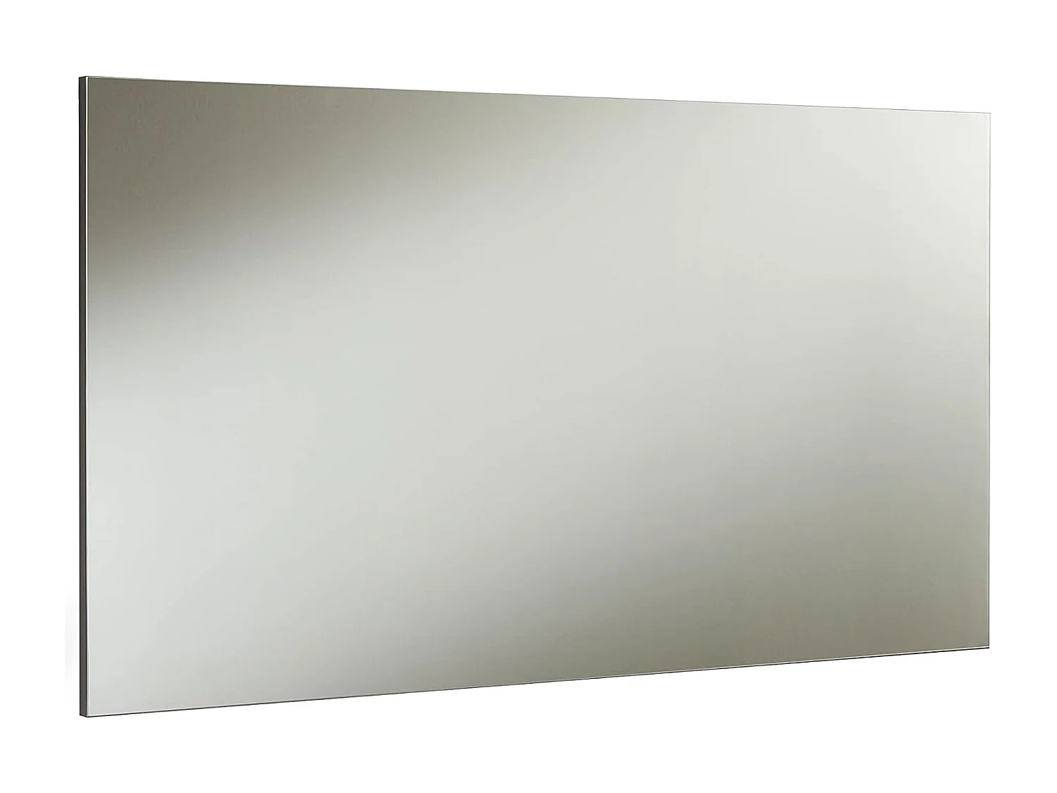 Miroir Durban, Verre miroité, Objet d'ameublement mural, Décoration avec miroir, Made in Italy, Anthracite, 120x2h65 cm