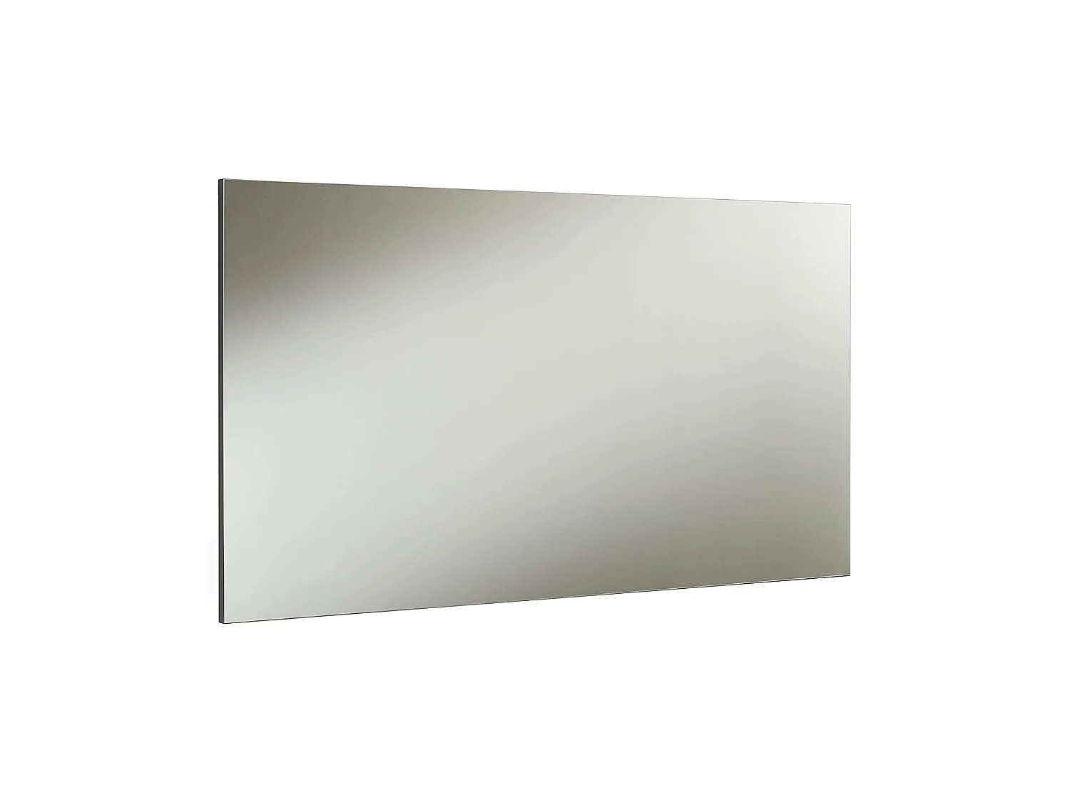 Miroir Cile, structure en verre fabriquée en Italie, 120x65h cm noir anthracite, dégradé de la structure anthracite