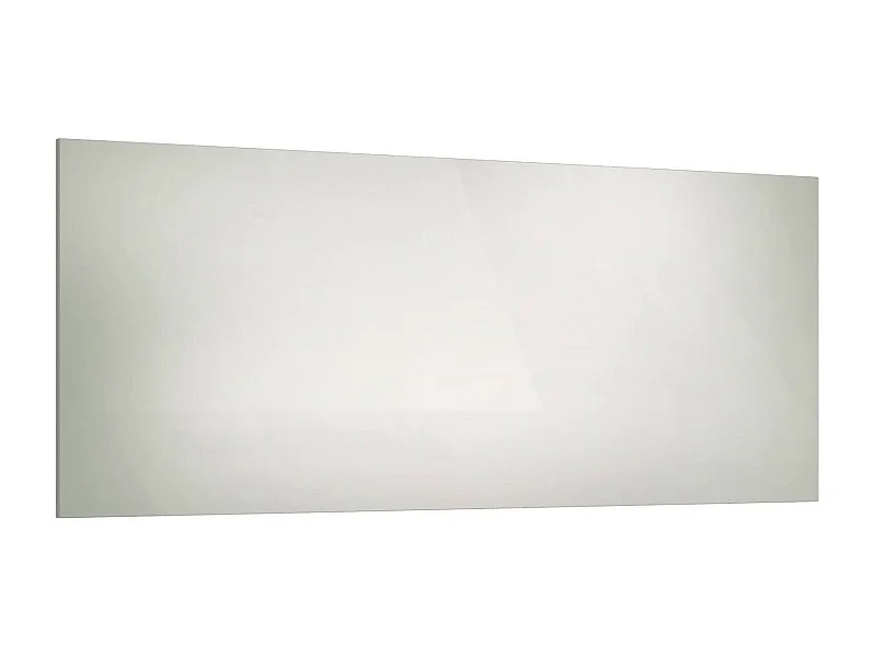 Dmora - Specchio Ayana, 160x2h65 cm, Bianco lucido