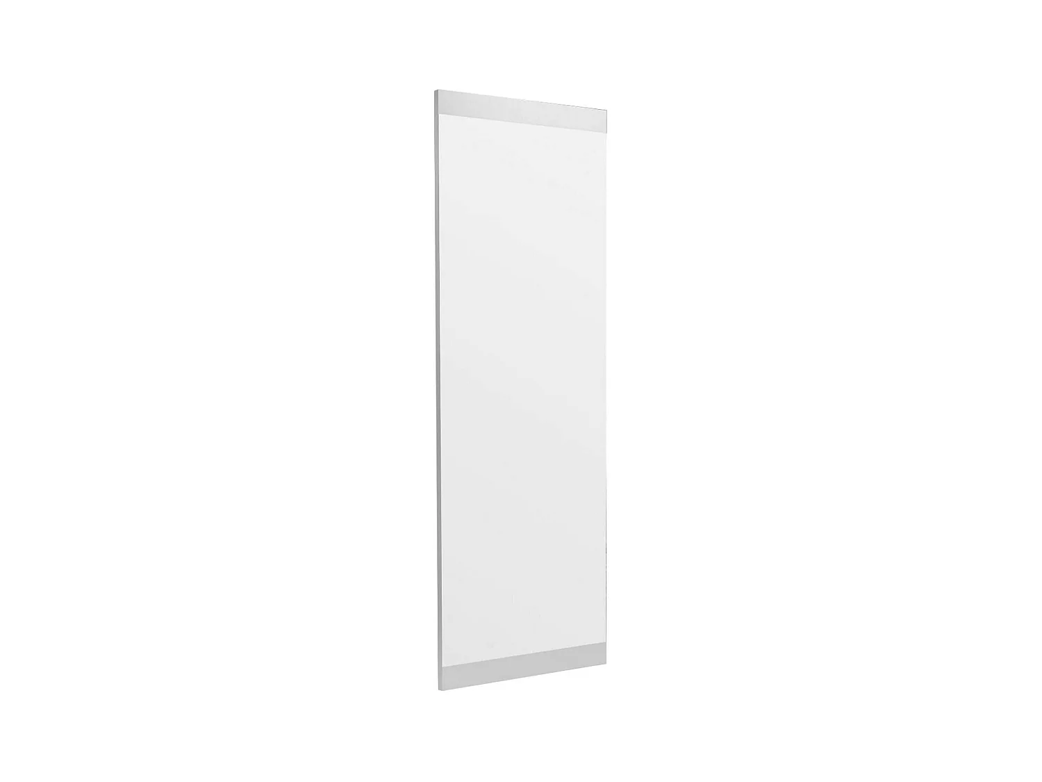 Miroir Acamar, Verre miroité, Objet d'ameublement mural, Décoration avec miroir, 40x2h120 cm, Blanc