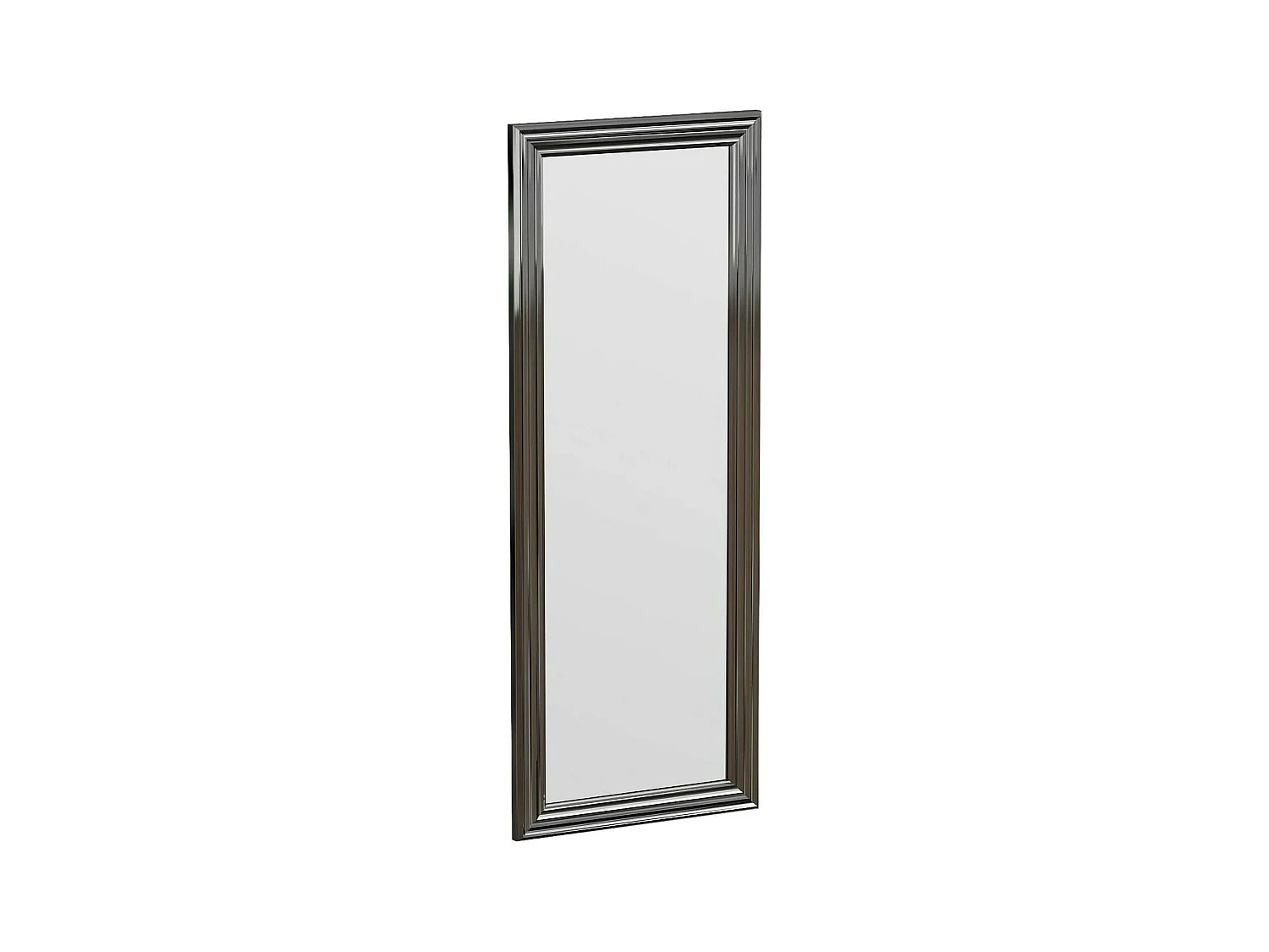 Miroir Adrastea, Verre miroité, Objet d'ameublement mural, Décoration avec miroir, 40x3h105 cm, Argent
