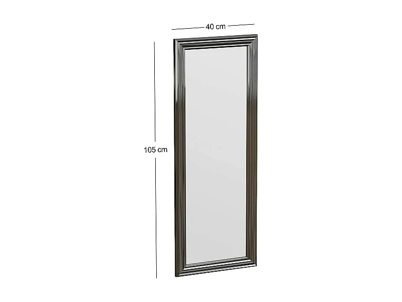 Spiegel Dpresicc, Spiegel, Wanddecoratie, Decoratie met spiegel, 40x3h105 cm, Argent