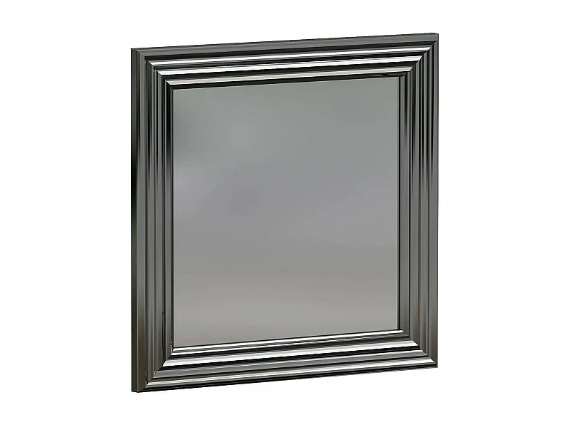 Miroir Helion, Verre miroité, Objet d'ameublement mural, Décoration avec miroir, 40x3h40 cm, Argent