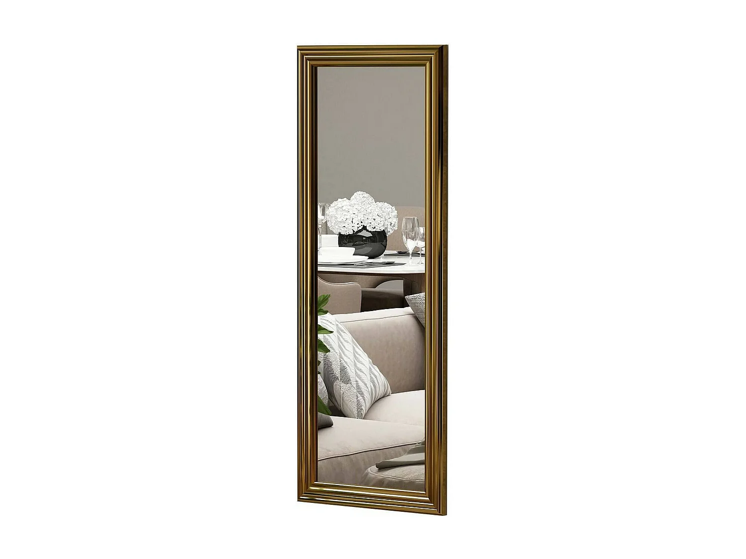 Spiegel Dpresicc, Spiegel, Wandbekleding,Decoratie met spiegel, 40x3h105 cm, Goud