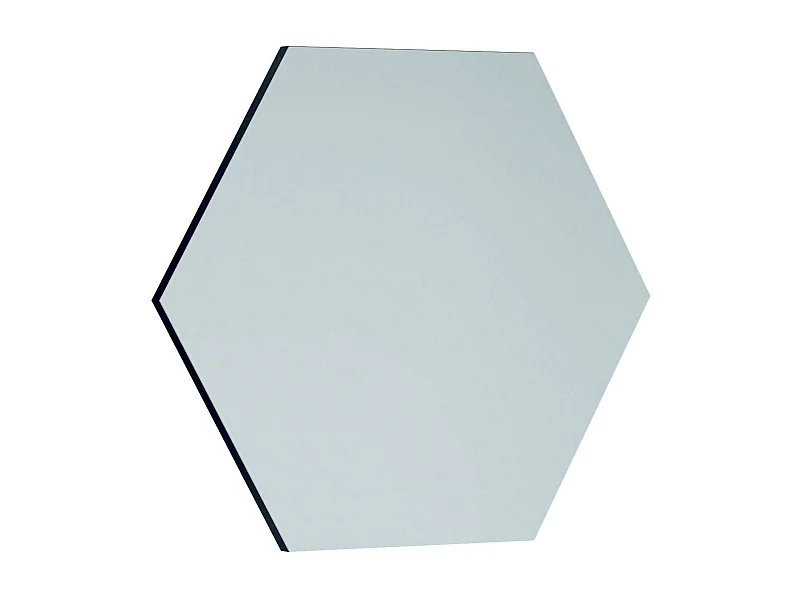 Miroir Parvati, Verre miroité, Objet d'ameublement mural, Décoration avec miroir, 70x2h60 cm, Noir