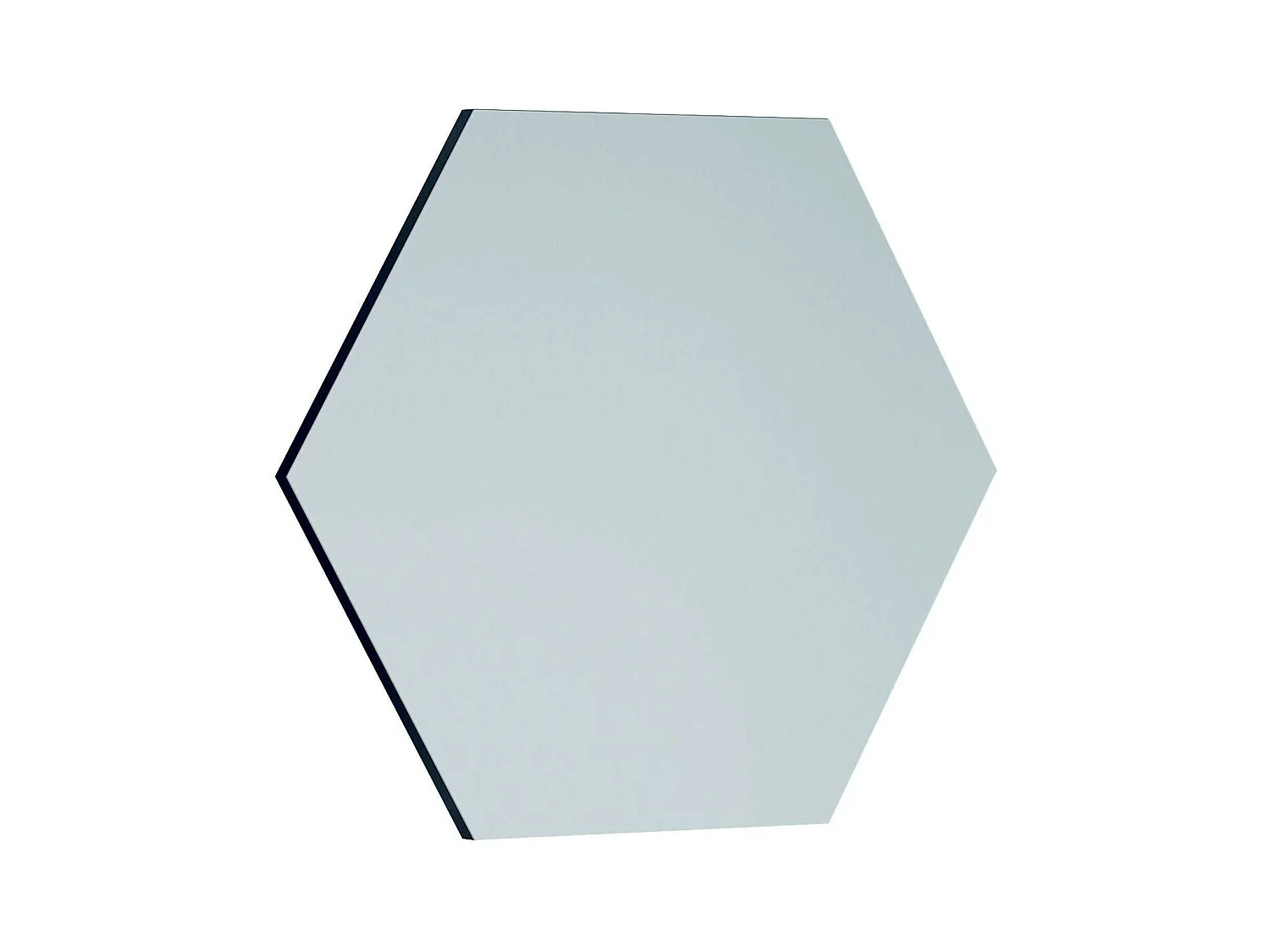 Miroir Parvati, Verre miroité, Objet d'ameublement mural, Décoration avec miroir, 70x2h60 cm, Noir