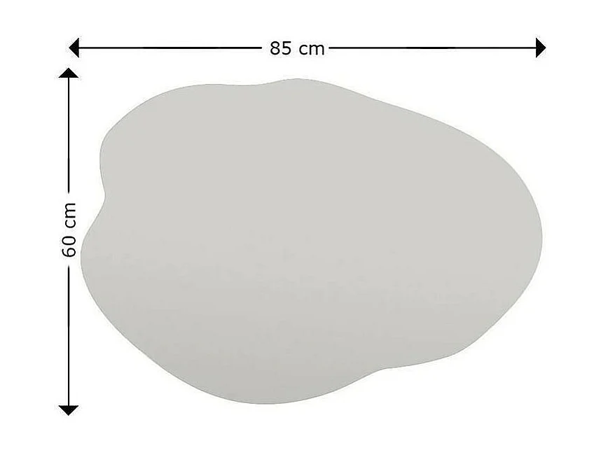 Spiegel Dpep, Spiegel, Wandbekleding, DEcoratie met spiegel, 60x2h85 cm, Zwart