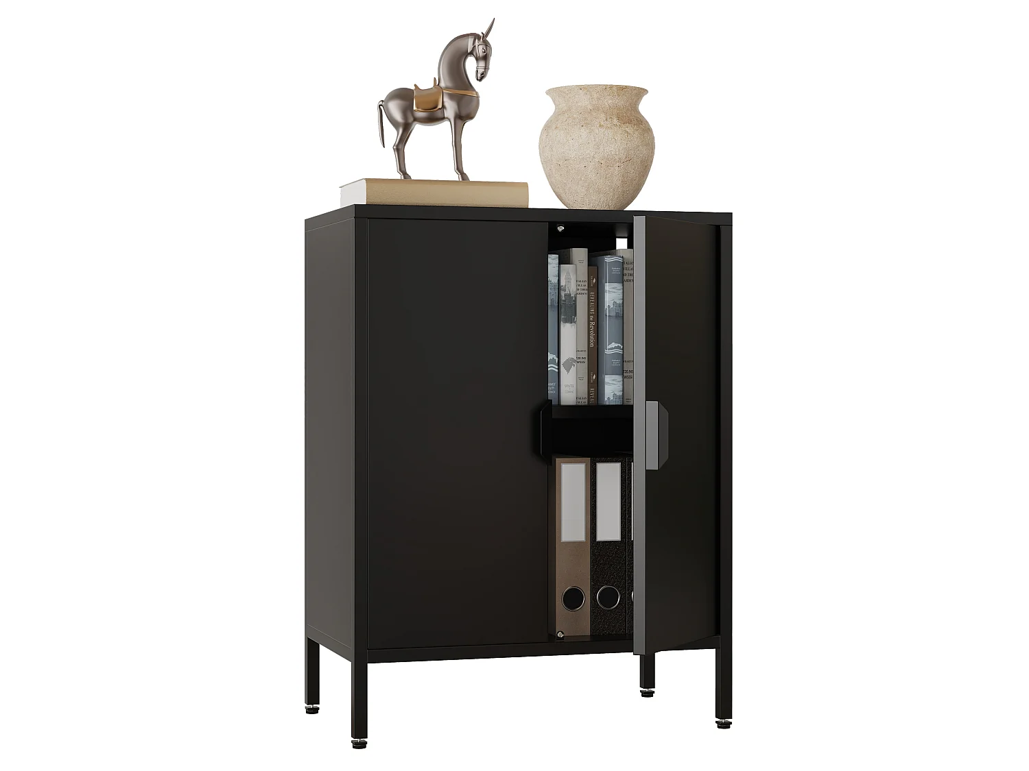 Cassettiera in acciaio Credenza Flokas S