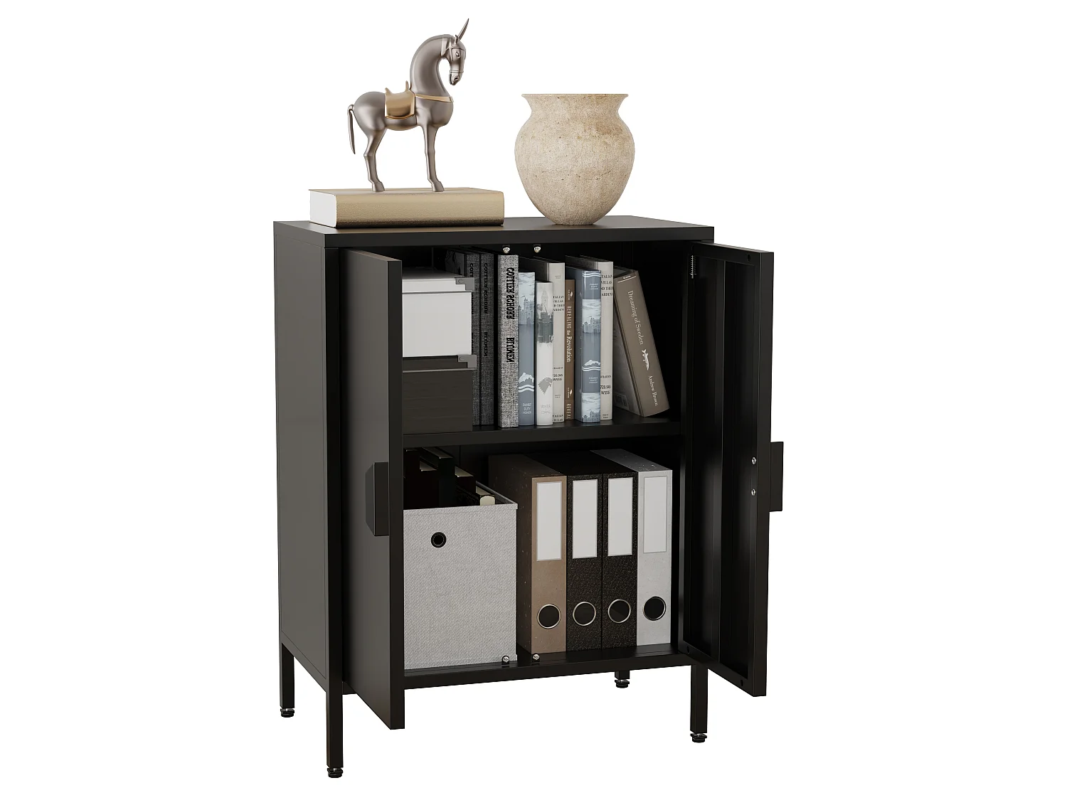 Cassettiera in acciaio Credenza Flokas S