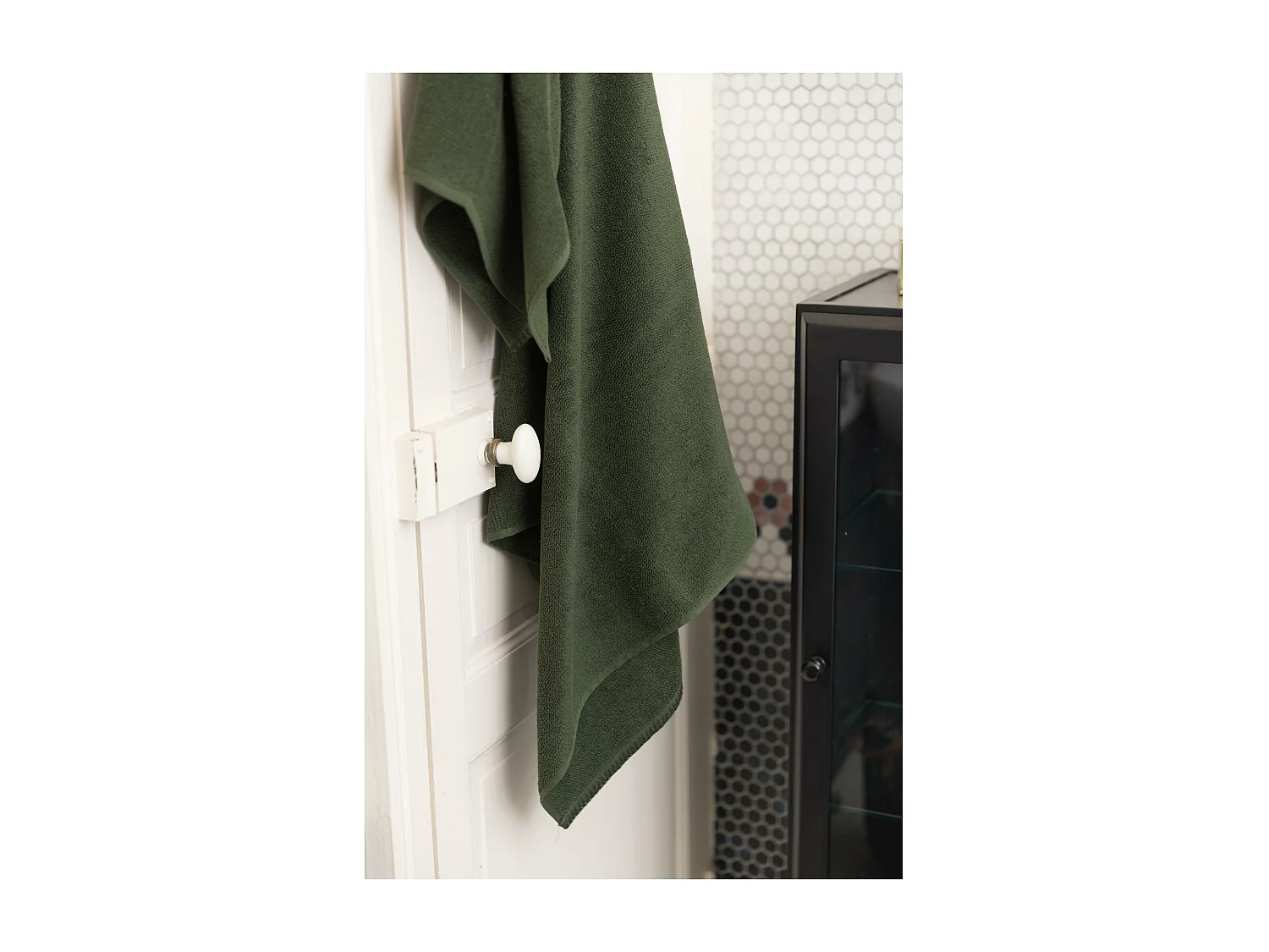 Drap de bain Bora romarin 90 x 150 cm Vivaraise