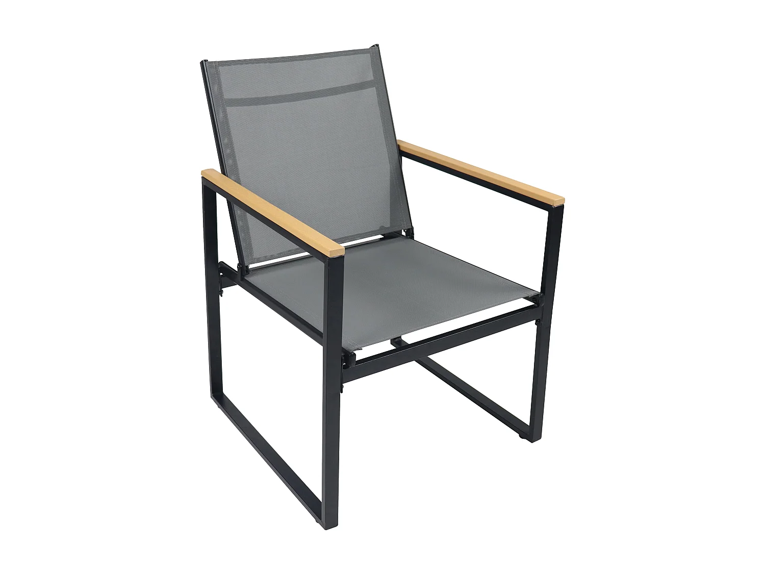 Garden chair Volasi Anthracite H. 83 x W. 54 x D. 65 cm