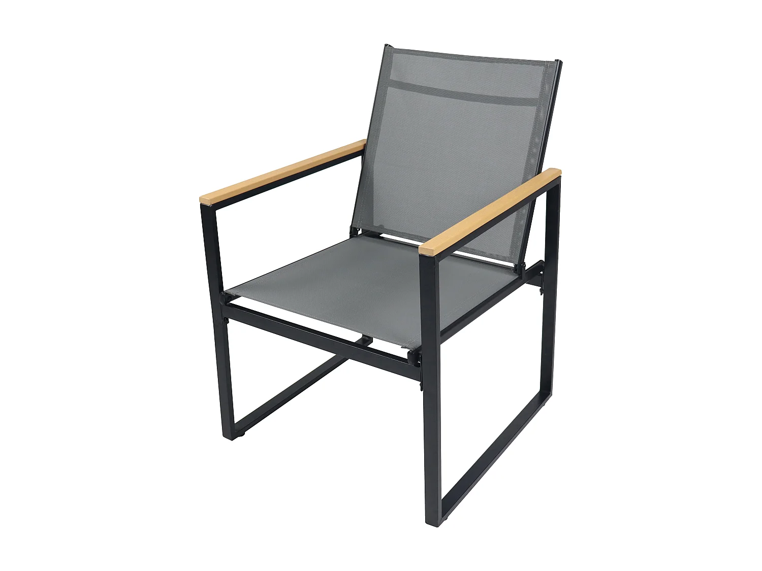 Garden chair Volasi Anthracite H. 83 x W. 54 x D. 65 cm