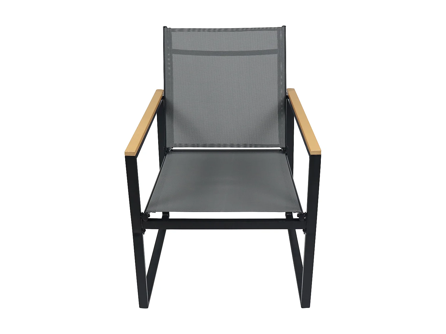 Garden chair Volasi Anthracite H. 83 x W. 54 x D. 65 cm