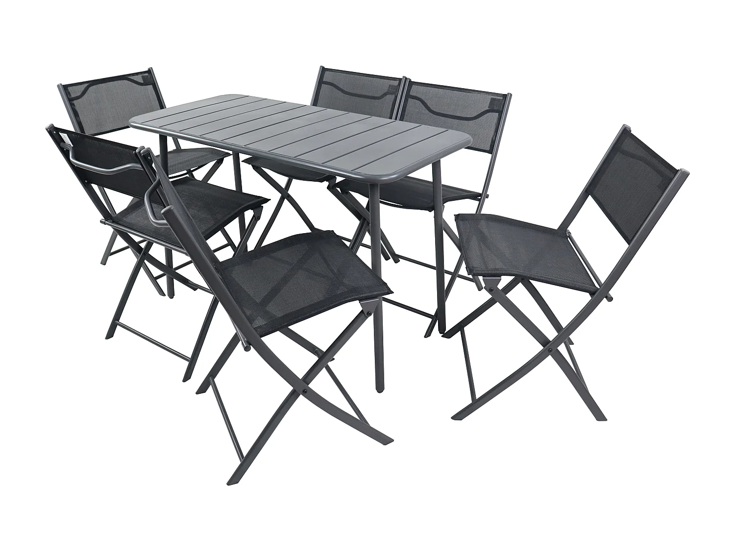 Conjunto de móveis de jardim Sumila Preto 0