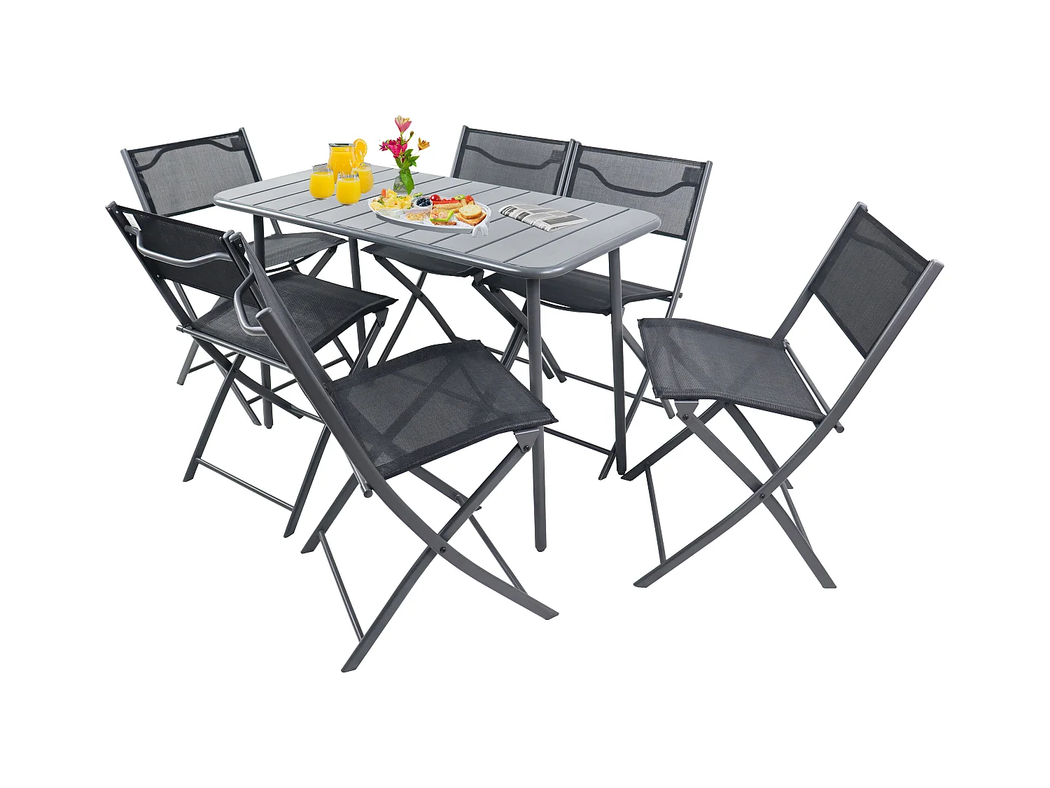 Garden furniture set Sumila Black 0