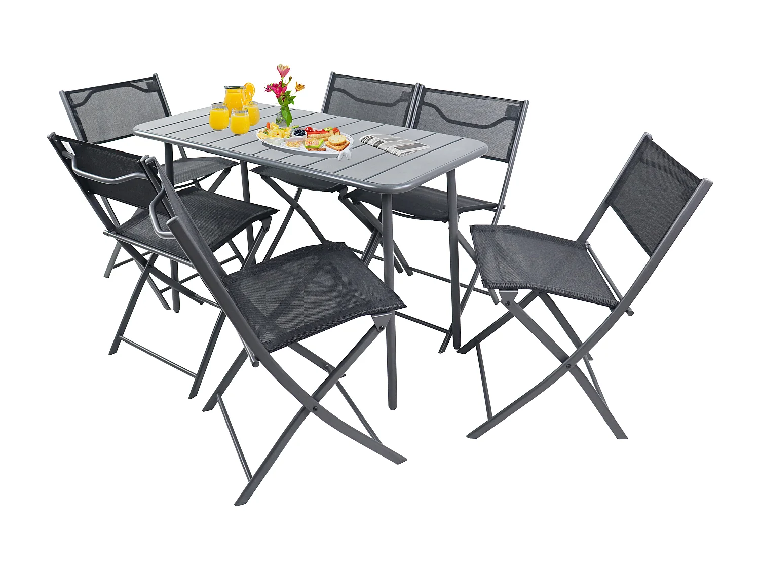 Garden furniture set Sumila Black 0