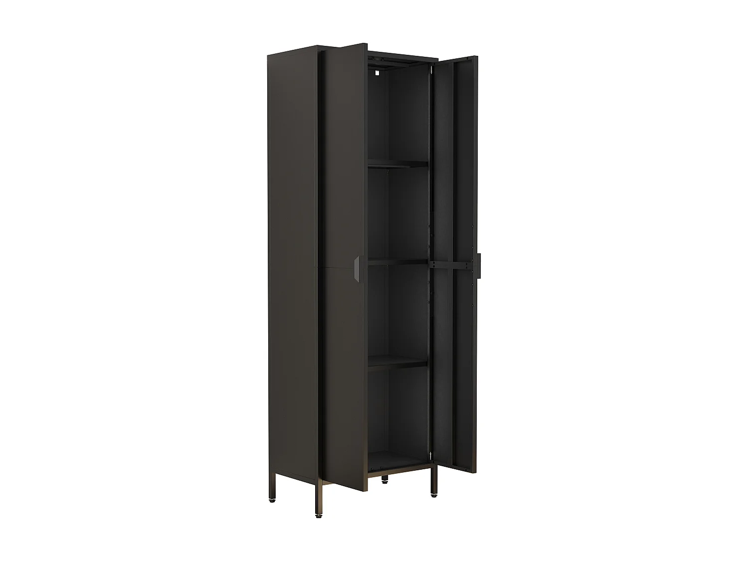 Armário de escritório de aço Flokas XL Preto