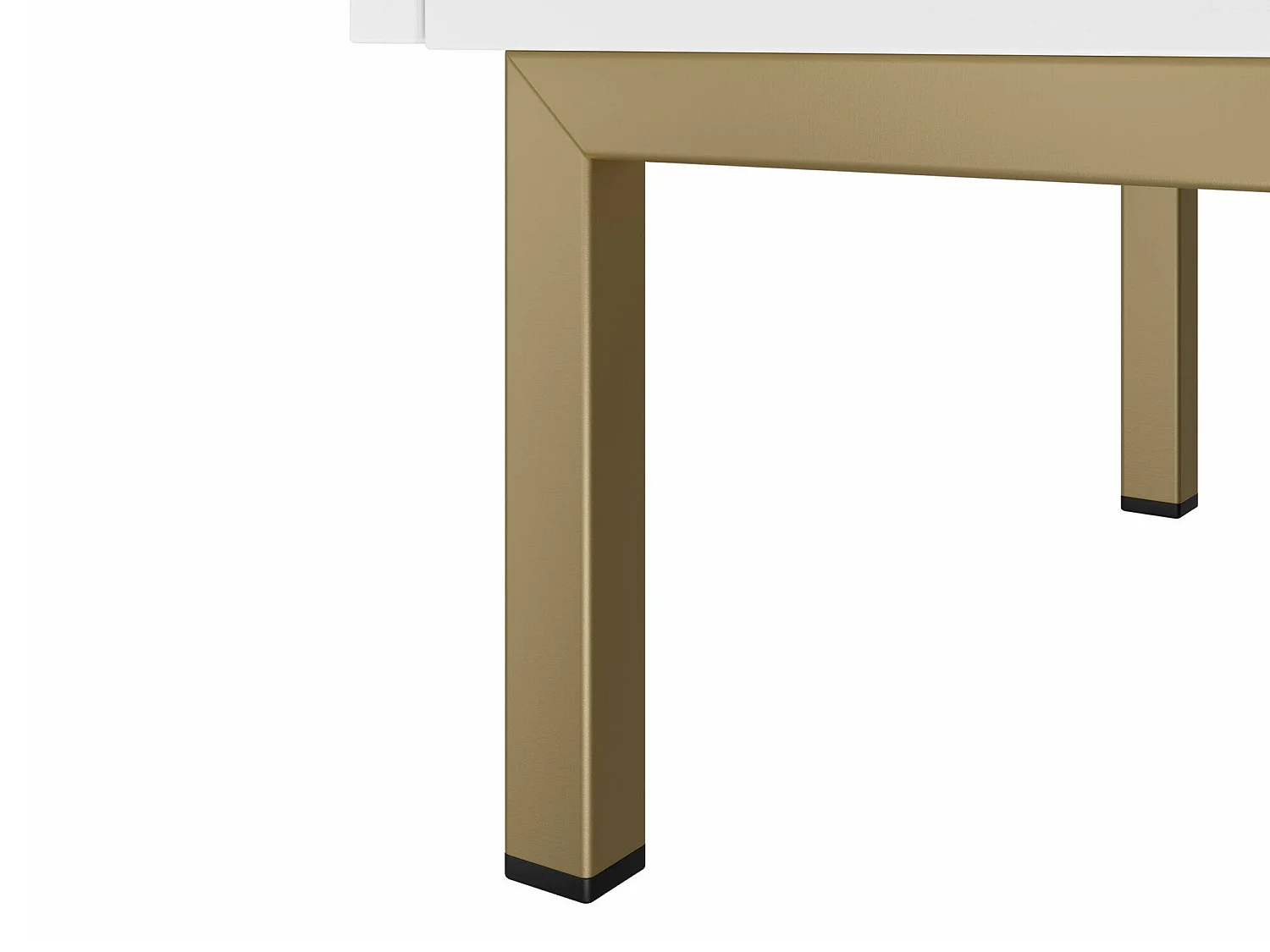 Table de chevet Comfivo Nunove 105, Blanc, 56x55x39cm, Stratifié