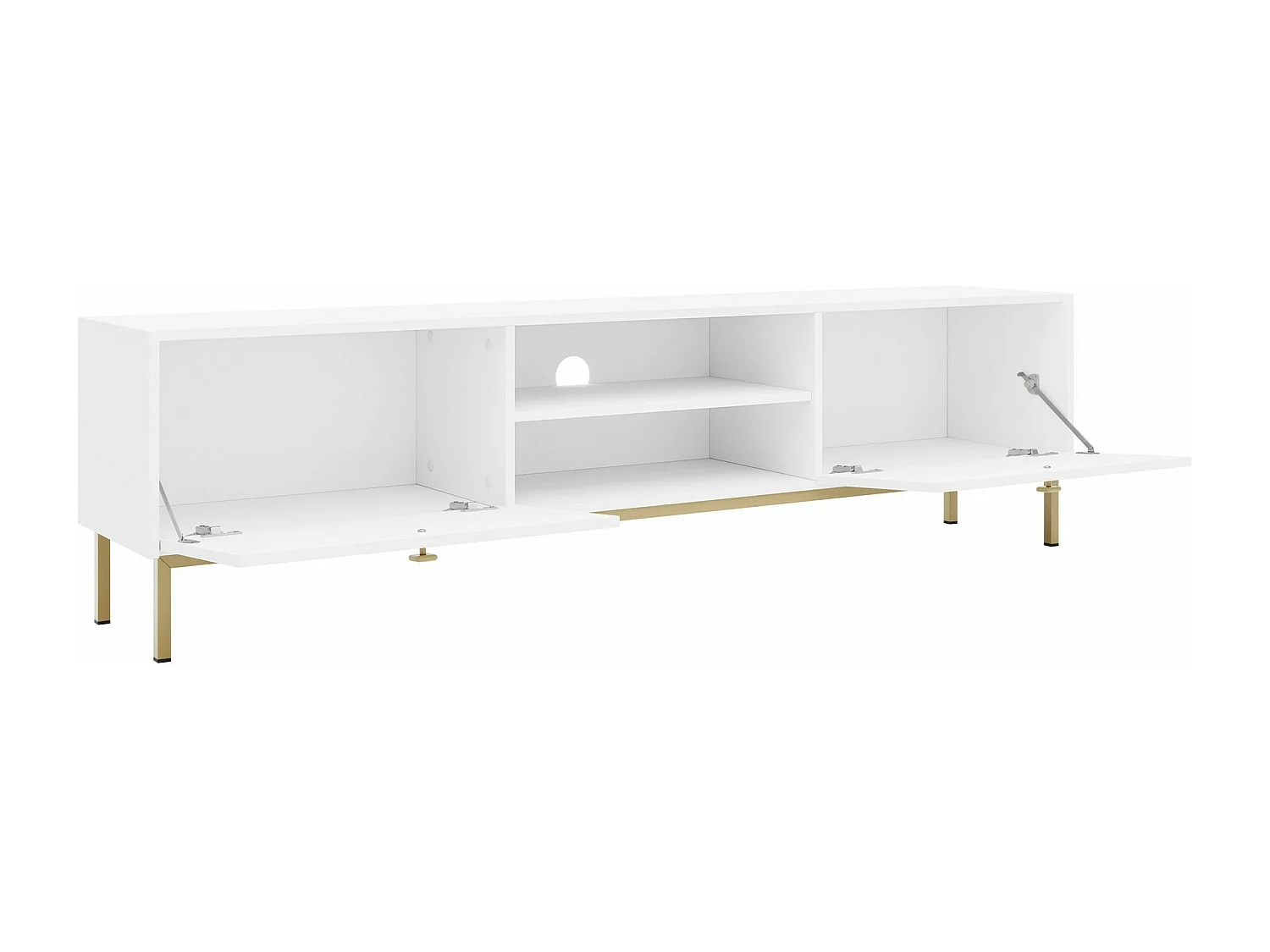 Meuble TV Comfivo Nunove 104, Blanc, 180x48x35cm