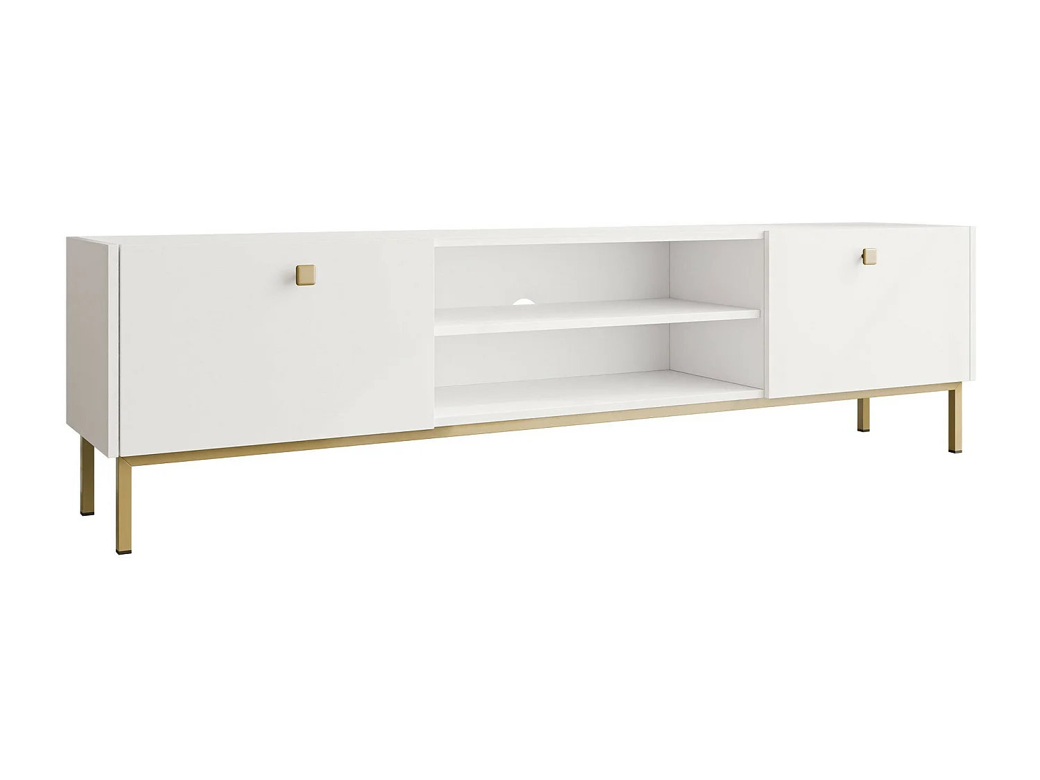 Meuble TV Comfivo Nunove 104, Blanc, 180x48x35cm
