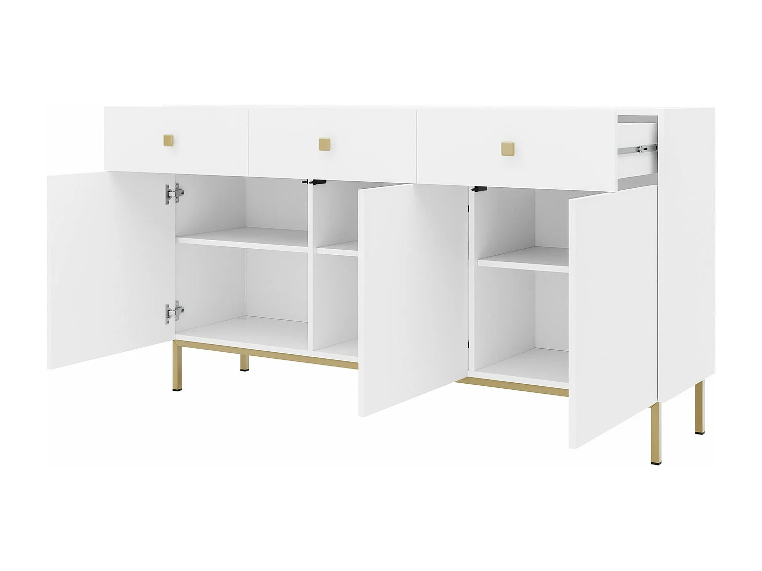 Cómoda Comfivo Nunove 101, Com gavetas e portas, 9x16x4cm