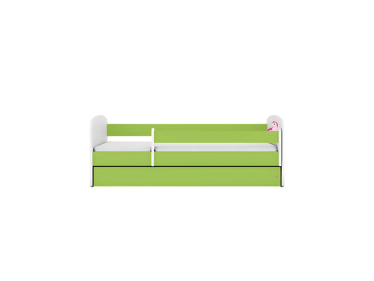 Babydreams cama unicornio verde sin cajón sin colchón 180/80