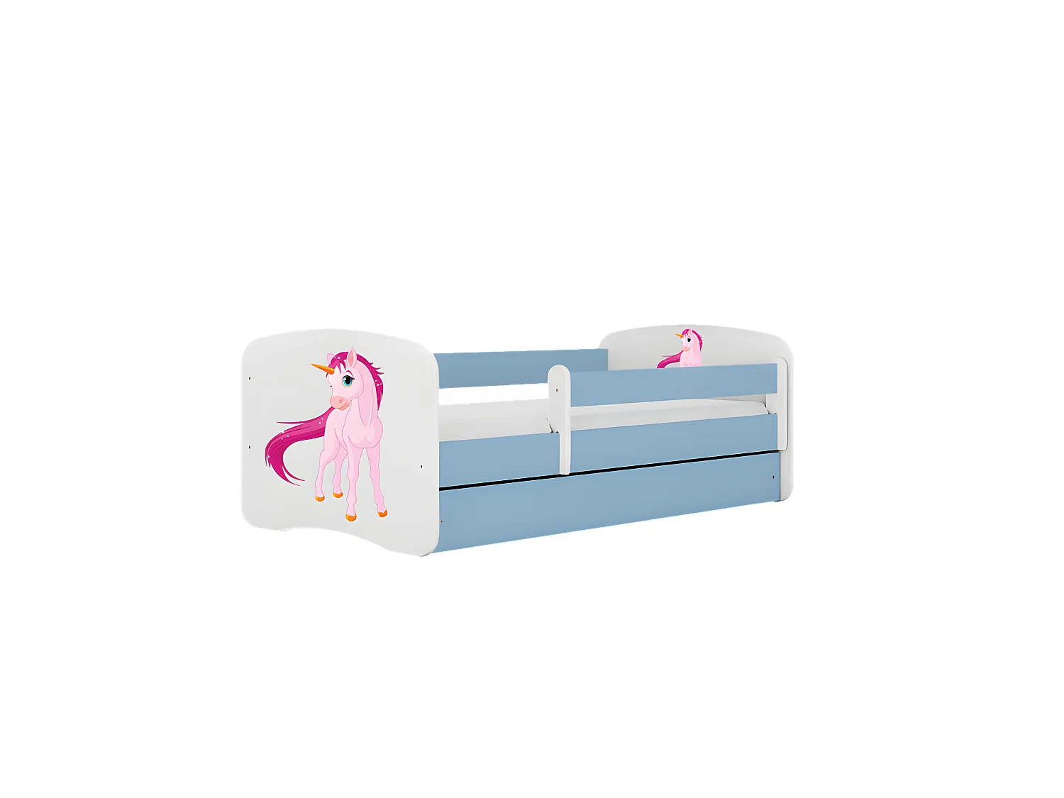 Babydreams cama unicornio azul sin cajón sin colchón 160/80