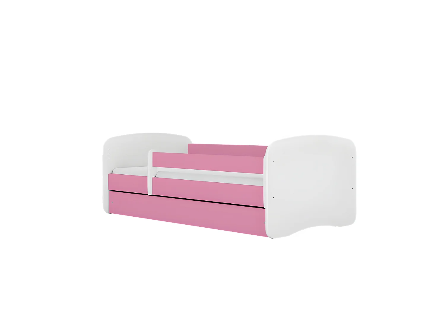 Cama mapache rosa babydreams con cajón con colchón 140/70