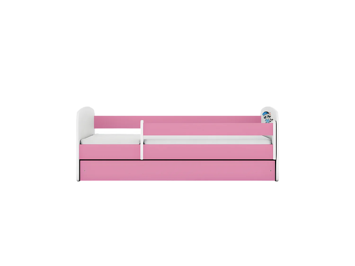 Lit babydreams raton laveur rose avec tiroir sans matelas 160/80