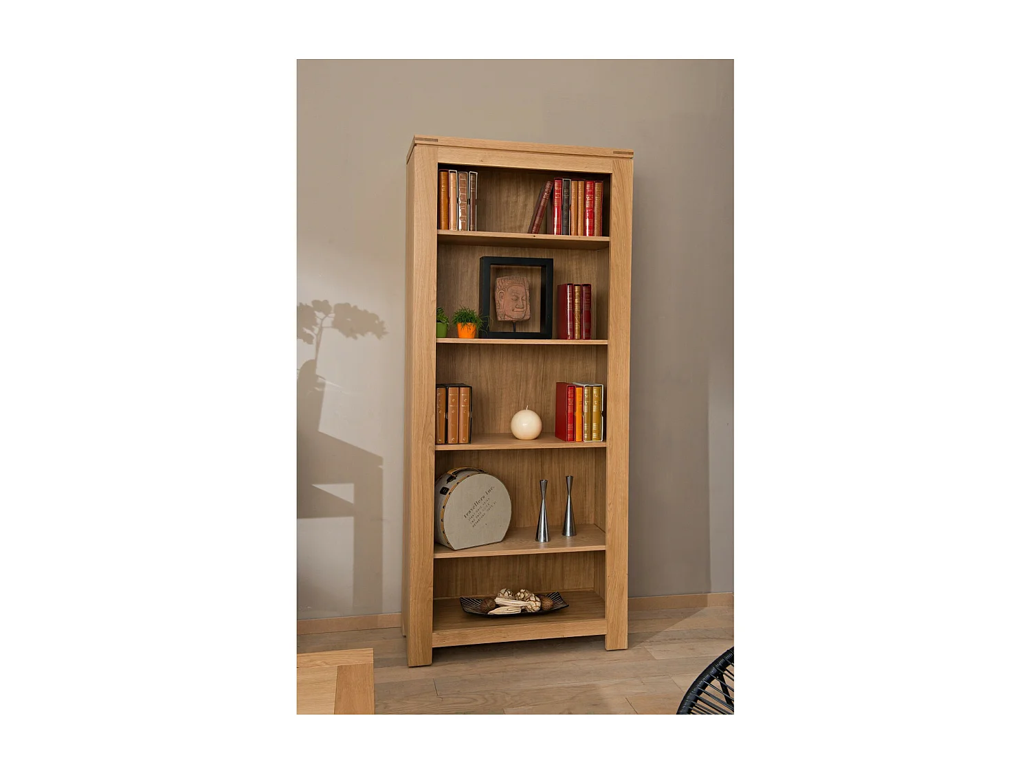 Bibliothèque moderne en chêne clair - BOSTON